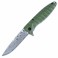 Нож складной Ganzo G620-G2 (длина: 20.5cm, лезвие: 8.8cm) с травлением, хаки