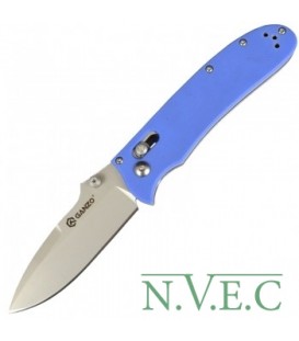 Нож складной Ganzo G704-BL (длина: 20cm, лезвие: 8.6cm), синий