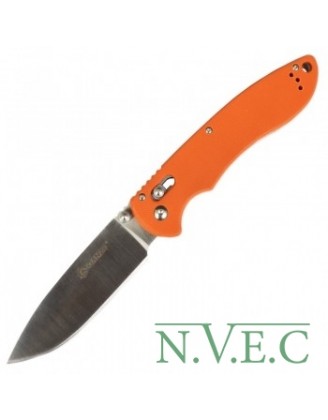 Нож складной Ganzo G740 (длина: 23см, лезвие: 9.5см), оранжевый