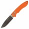 Нож складной Ganzo G740 (длина: 23см, лезвие: 9.5см), оранжевый