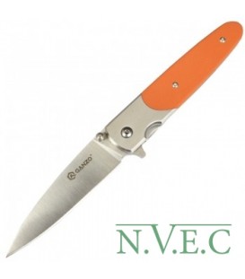 Нож складной Ganzo G743 (длина: 20см, лезвие: 8.7см), оранжевый