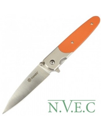 Нож складной Ganzo G743 (длина: 20см, лезвие: 8.7см), оранжевый