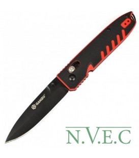 Нож складной Ganzo G746 (длина: 20см, лезвие: 8.5см), черный/красный