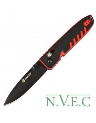 Нож складной Ganzo G746 (длина: 20см, лезвие: 8.5см), черный/красный