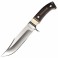 Нож фиксированный Browning H18 Bowie (длина: 27.5см, лезвие: 15.5см), черный, ножны кожа