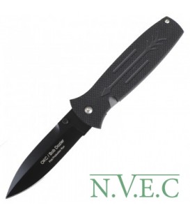 Нож складной Ontario Bob Dozier Arrow (длина: 208мм, лезвие: 92мм, чёрное), черный 9101