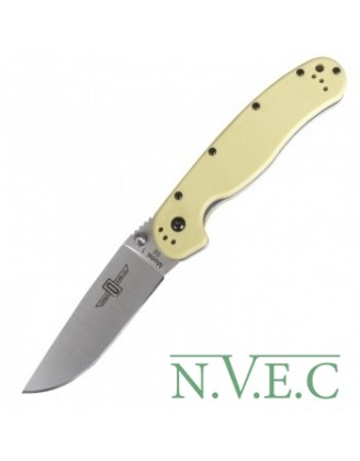 Нож складной Ontario RAT-1 D2 (длина: 216мм, лезвие: 89мм, сатин), tan 8867TN