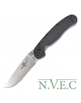 Нож складной Ontario RAT-1 D2 (длина: 216мм, лезвие: 89мм, сатин), черный 8867