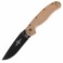 Нож складной Ontario RAT-1 (длина: 219мм, лезвие: 84мм, чёрное), коричневый 8846CB