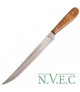Нож бытовой, колбасный Спутник (337х26х1.5мм), с притыном