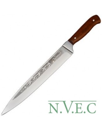 Нож бытовой, разделочный Спутник (310 х 30 х 1.5mm), с притыном
