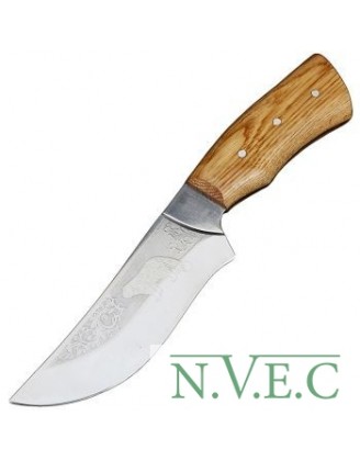 Нож Спутник "Барс" (длина: 24.8cm, лезвие: 12cm), в кожаных ножнах