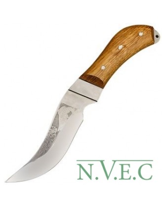 Нож Спутник "Пескарь" (длина: 21.6cm, лезвие: 10.5cm), в кожаных ножнах