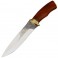 Нож эксклюзивный Спутник "Охотничий Кинжал" (длина: 28cm, лезвие: 15.5cm), в кожаных ножнах