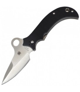 Нож складной Spyderco Khalsa (длина: 17.5см, лезвие: 8см), черный