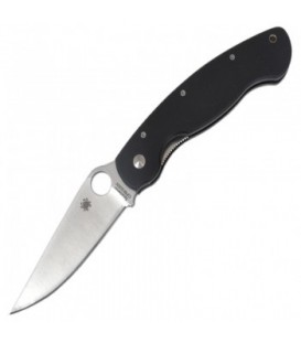 Нож складной Spyderco Military (длина: 24см, лезвие: 10см), черный