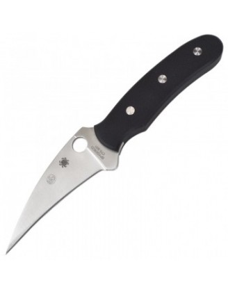 Нож фиксированный Spyderco Reverse (длина: 20см, лезвие: 9.5см), черный