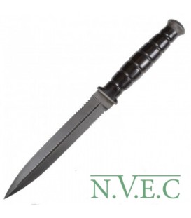 Нож фиксированный Біла Зброя Десантник (длина: 296мм, лезвие: 173мм, сталь: Х12МФ), рукоять эбонит