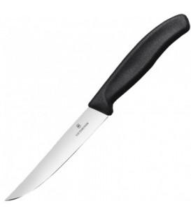 Нож бытовой, кухонный Victorinox SwissClassic Steak (лезвие: 140мм), черный 6.7903.14