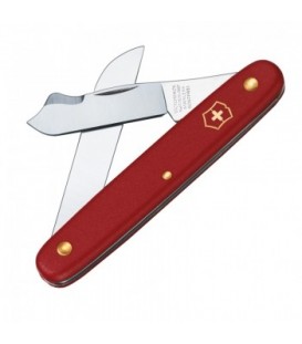 Нож складной, садовый Victorinox (100мм, 2 функции), красный 3.9045