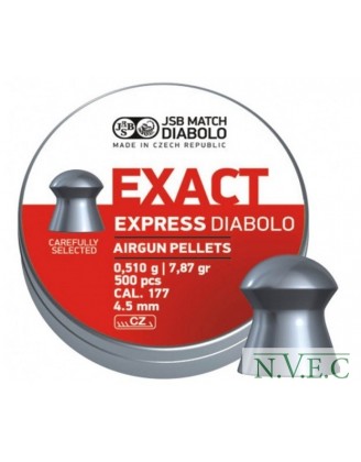Пульки JSB Exact Express кал. 4,52 мм 0,51 гр (500 шт./бан.)