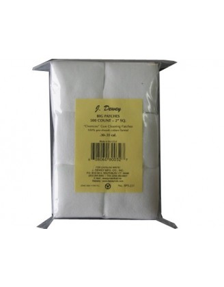 Патчи квадратные Dewey 2" для кал...30-.35, хлопок, белый, 500 шт./уп. Патчи квадратные Dewey 2" для кал...30-.35, хлопок, белый, 500 шт./уп.
