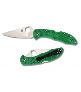Нож Spyderco Delica 4 Flat Ground ц:зеленый