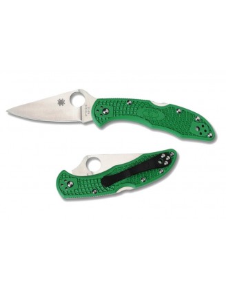 Нож Spyderco Delica 4 Flat Ground ц:зеленый