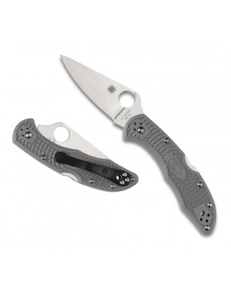 Нож Spyderco Delica 4 Flat Ground ц:серый