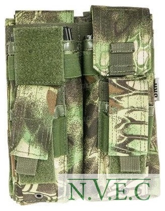 Подсумок Skif Tac для 2-х магазинов АК/AR, 2-х пистолетных ц:kryptek green