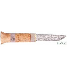Нож Karesuandokniven Jarven Damask Northern Light