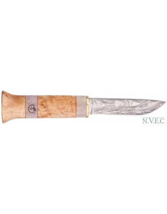 Нож Karesuandokniven Jarven Damask Northern Light