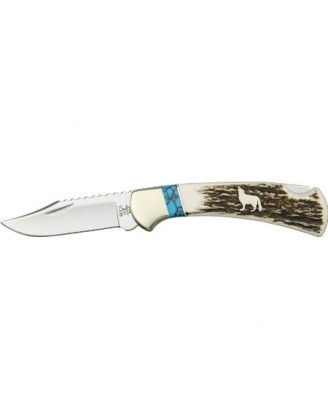 Нож Buck "WBC Wolf Series w/Elk Handle 112EKSLE