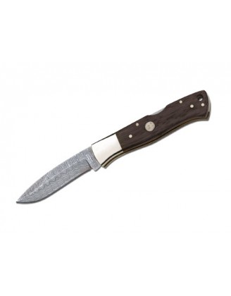 Нож Boker "Damast+Mooreiche" Клинок 8,2 см. Скл. 110100DAM