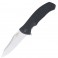 Нож Tekut "TOUGH" серии EDC, лезвие 90мм., сталь 12C27, рукоять G10, клипса, цвет - черный, 136гр.