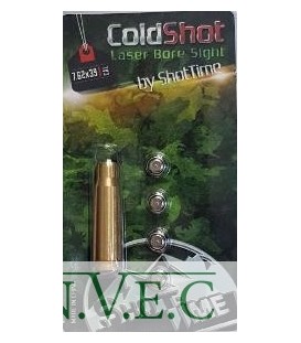 Лазерный патрон ShotTime ColdShot кал. 7.62X39, материал - латунь, лазер - красный, 655нМ
