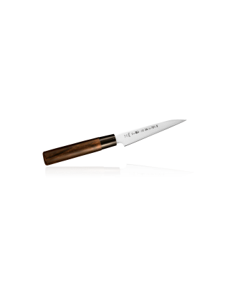 Нож для овощей и фруктов Tojiro “Zen” DP Cobalt , 90 мм, сталь VG-10, 3 слоя, рукоять дерево (FD-561)