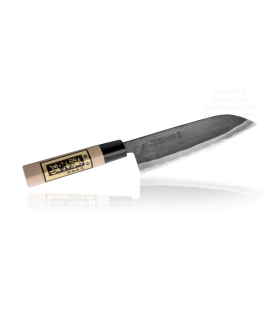 Нож Сантоку "Всемогущий" Tojiro Japanese Knife, 165 мм, сталь"Shirogami", 3 слоя, рукоять дерево (F-698)
