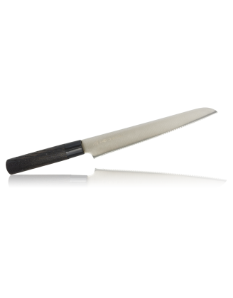 Нож для хлеба Tojiro “Zen Black” DP Cobalt All, 240 мм, сталь VG-10, 3 слоя, рукоять дерево, FD-1559