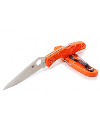 Нож Spyderco Delica 4 Flat Ground, ц:оранжевый