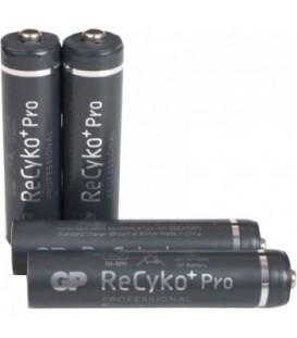 Аккумулятор никель-металлогидридный Ni-MH AAA GP ReCyko+Pro, 1.2V (800mAh),  4шт. в блистере