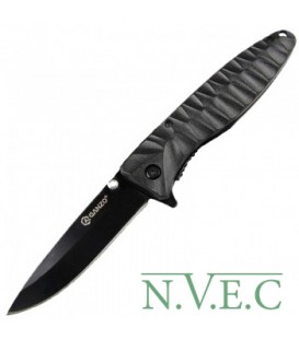 Нож складной Ganzo G620-B1 (длина: 205мм, лезвие: 88мм, черное), черный