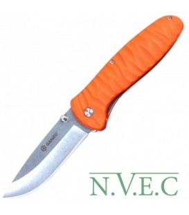 Нож складной Ganzo G6252 (длина: 210мм, лезвие: 89мм, сатин), оранжевый