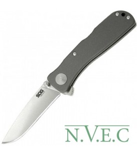 Нож складной SOG Twitch II (длина: 156мм, лезвие: 66мм, сатин), серый