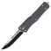 Нож автоматический Microtech Combat Troodon Classic, стеклобой (длина: 225мм, лезвие: 95мм), черный