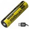 Аккумулятор литиевый Li-Ion 18650 Nitecore NL1835R 3.6V (3500mAh, USB), защищенный