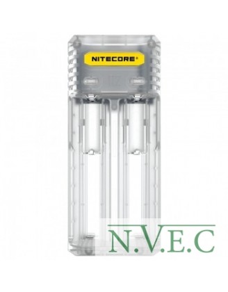 Зарядное устройство Nitecore Q2 (2 канала), прозрачное