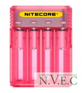 Зарядное устройство Nitecore Q4 (4 канала), розовое