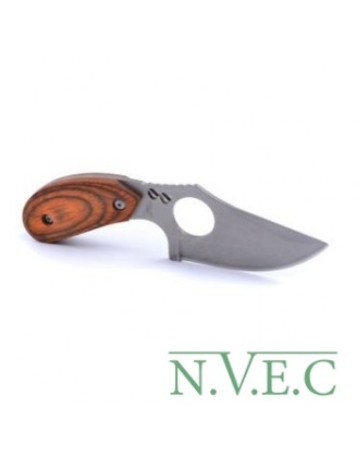 Нож Browning Wooden Tactic, тактический с деревянной рукояткой в чехле (длина: 16cm, лезвие: 8cm)