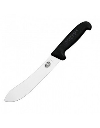 Нож бытовой, кухонный Victorinox Fibrox Butcher (лезвие:200мм), черный 57403.20